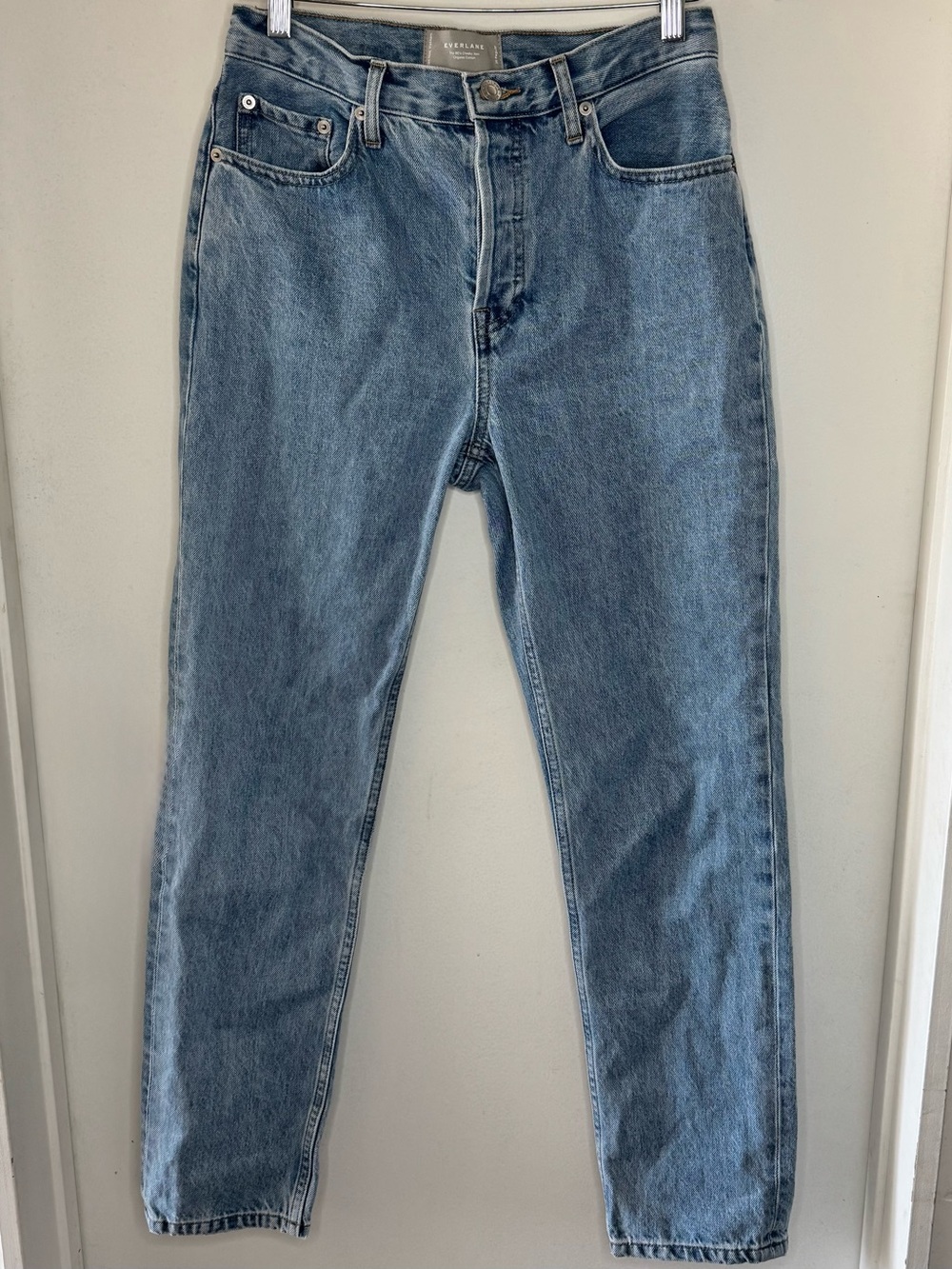 Everlane 90’s Cheeky Jeans Organic Cotton Womens 26 Designer Denim Mom High Rise